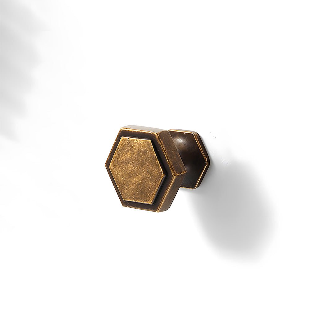 Vintage-Inspired Hexagon Cupboard Handles & Knobs