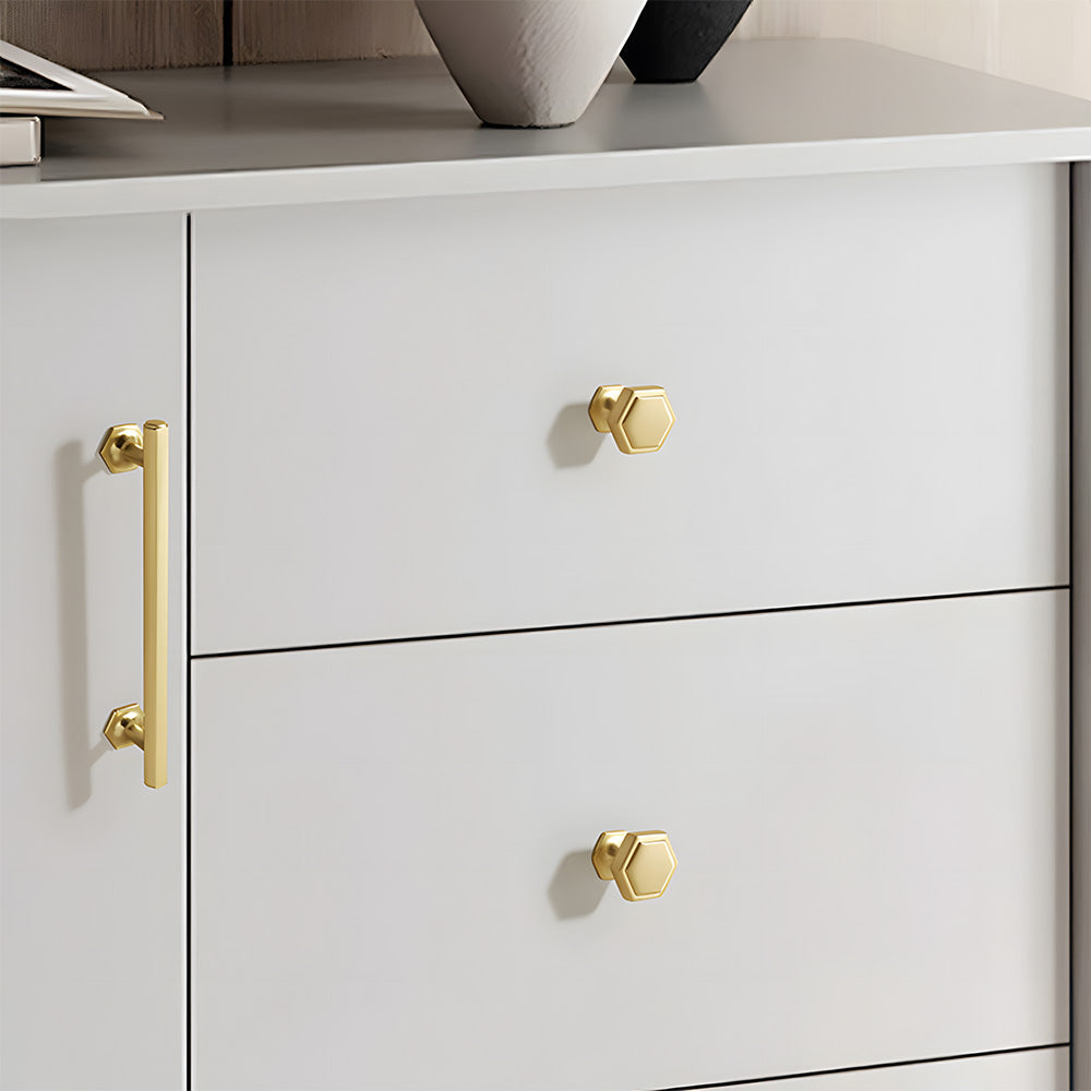 Vintage-Inspired Hexagon Cupboard Handles & Knobs