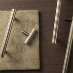 Vintage-Inspired Knurled T-Bar Cupboard Handles & Knobs