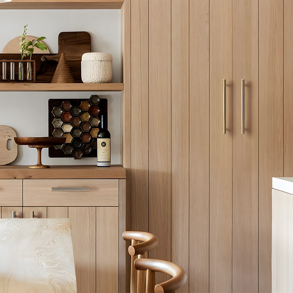 Vintage-Inspired Knurled T-Bar Cupboard Handles & Knobs