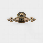 Vintage-Inspired Round Cupboard Knobs with Backplate