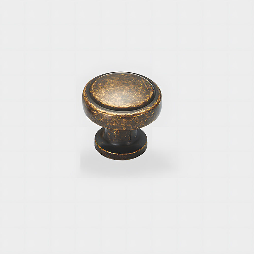 Vintage-Inspired Round Cupboard Knobs with Backplate