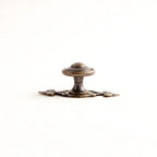 Vintage-Inspired Round Cupboard Knobs with Backplate