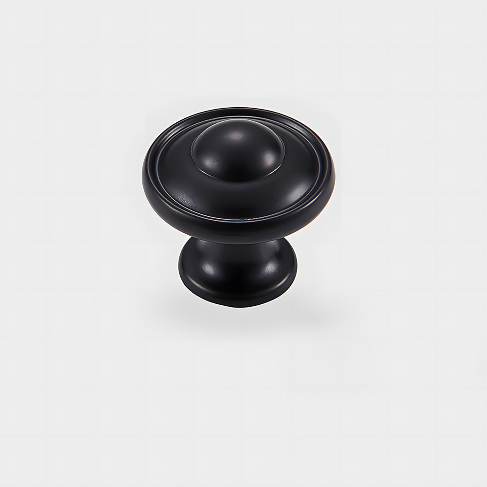 Vintage-Inspired Round Cupboard Knobs with Backplate