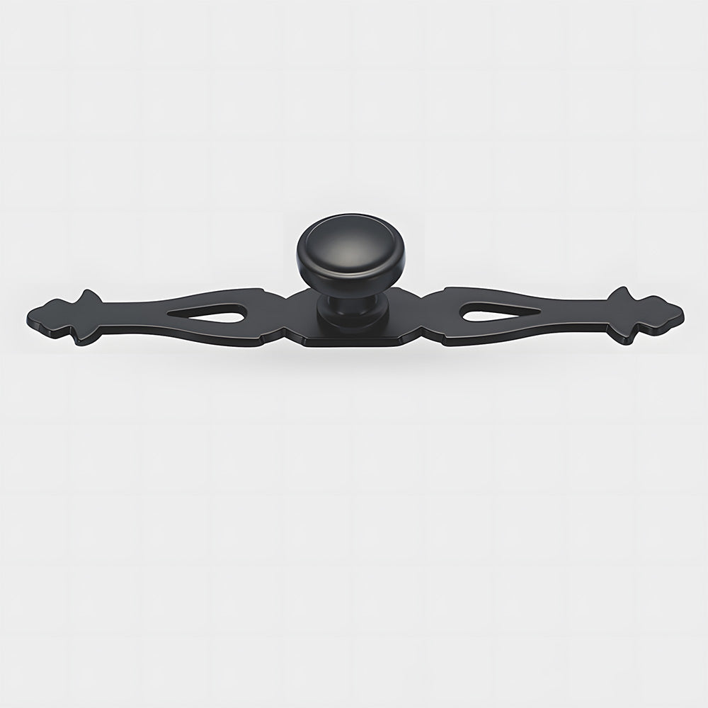Vintage-Inspired Round Cupboard Knobs with Backplate