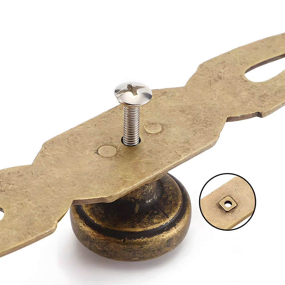 Vintage-Inspired Round Cupboard Knobs with Backplate