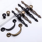 Vintage-Inspired Round Cupboard Knobs with Backplate