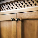 Vintage-Inspired Round Cupboard Knobs with Backplate