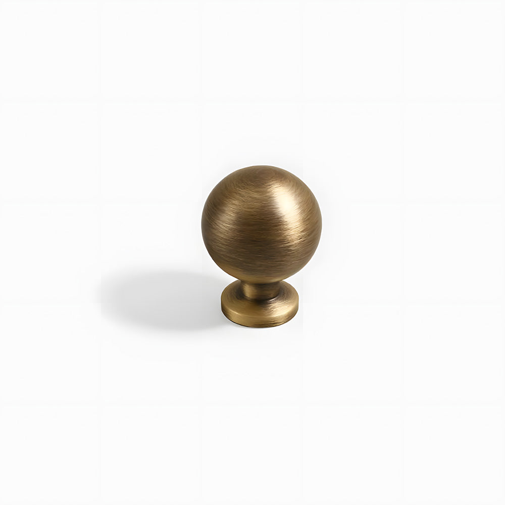 Vintage-Inspired Solid Brass Shell Cup Drawer Handles & Ball Knobs