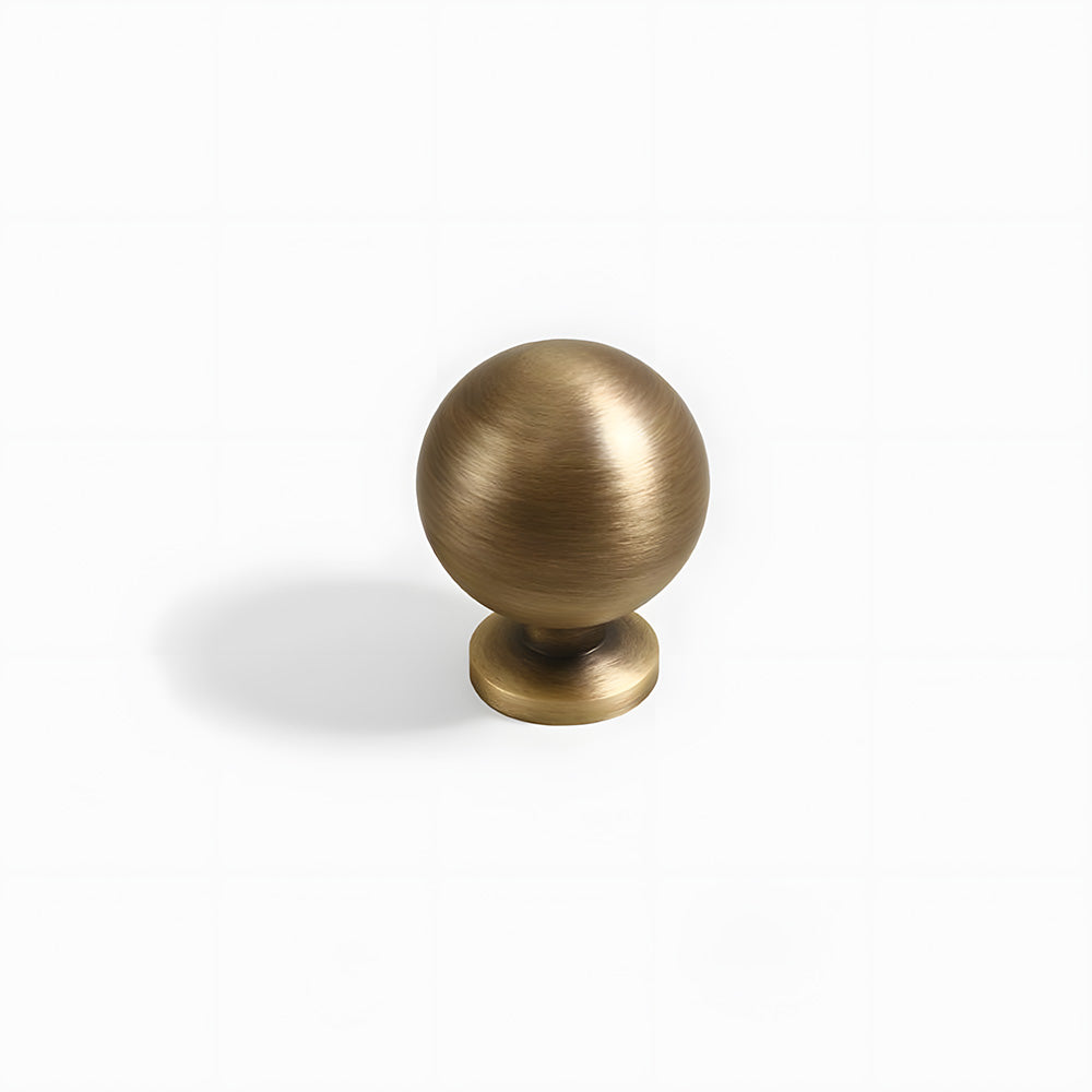 Vintage-Inspired Solid Brass Shell Cup Drawer Handles & Ball Knobs