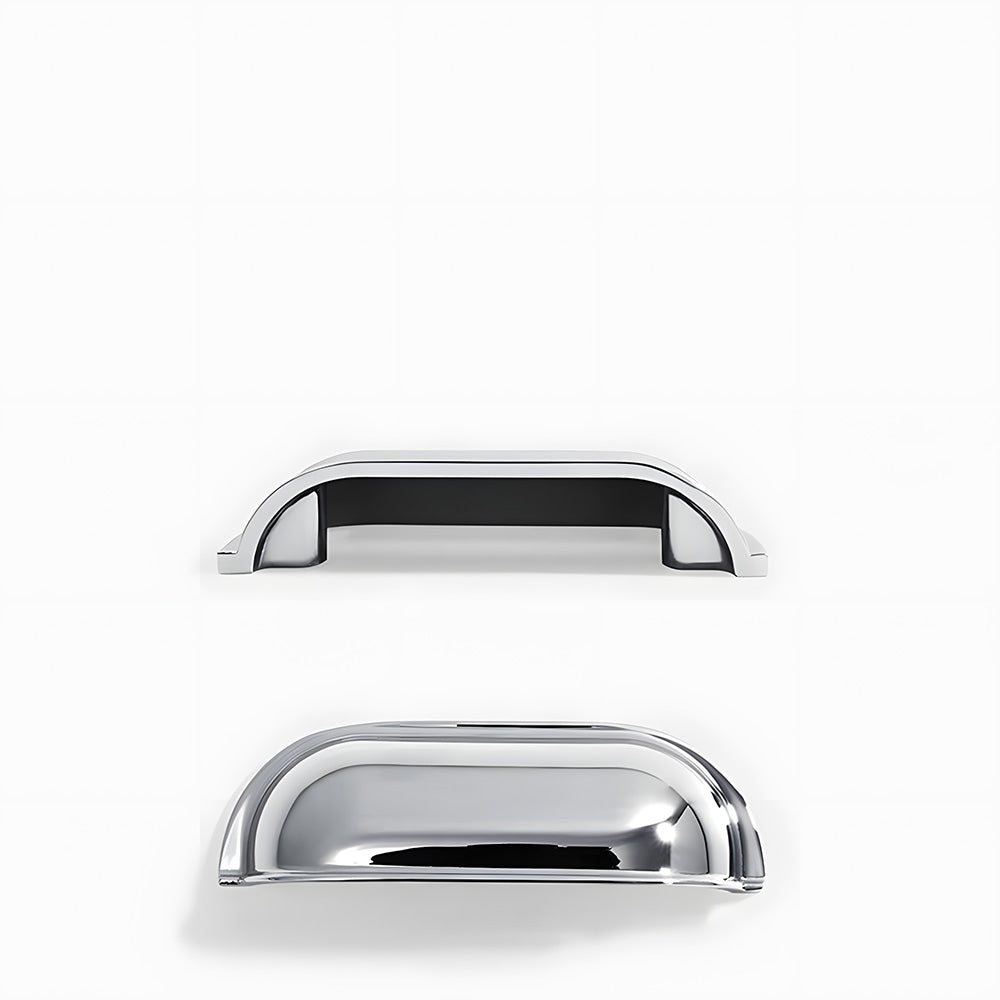Vintage-Inspired Solid Brass Shell Cup Drawer Handles & Ball Knobs