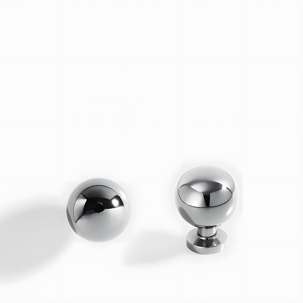 Vintage-Inspired Solid Brass Shell Cup Drawer Handles & Ball Knobs