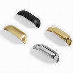 Vintage-Inspired Solid Brass Shell Cup Drawer Handles & Ball Knobs