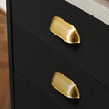 Vintage-Inspired Solid Brass Shell Cup Drawer Handles & Ball Knobs