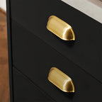Vintage-Inspired Solid Brass Shell Cup Drawer Handles & Ball Knobs