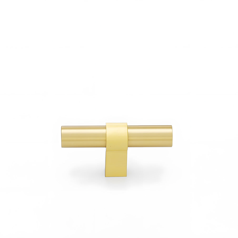 Vintage-Inspired Solid Brass T-Bar Cupboard Handles & Knobs