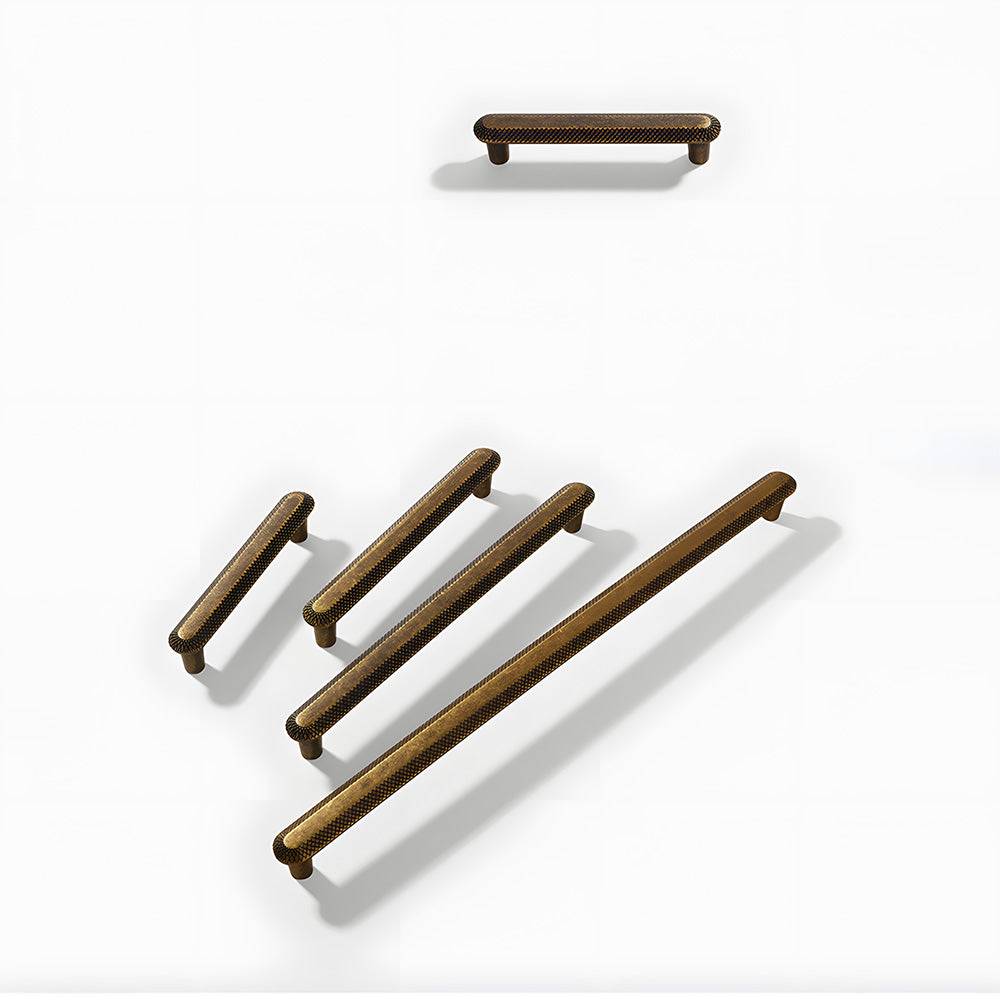 Vintage Knurled Bar Cupboard Handles & Knobs