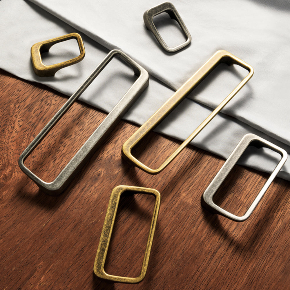 Vintage Rectangular Frame Cupboard Handles
