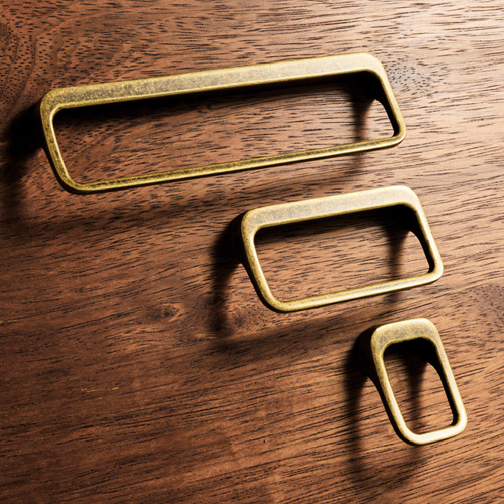 Vintage Rectangular Frame Cupboard Handles