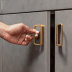 Vintage Rectangular Frame Cupboard Handles