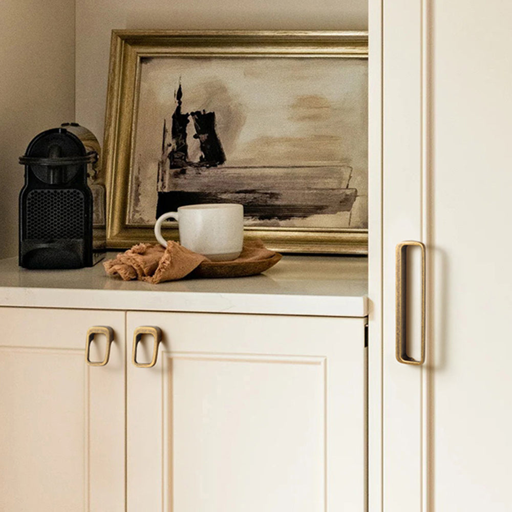 Vintage Rectangular Frame Cupboard Handles