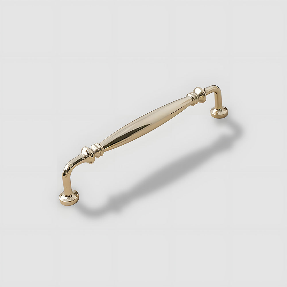 Vintage Tapered Solid Brass Cupboard Handles & Mushroom Knobs