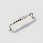Vintage Tapered Solid Brass Cupboard Handles & Mushroom Knobs
