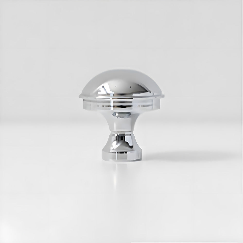 Vintage Tapered Solid Brass Cupboard Handles & Mushroom Knobs