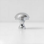 Vintage Tapered Solid Brass Cupboard Handles & Mushroom Knobs